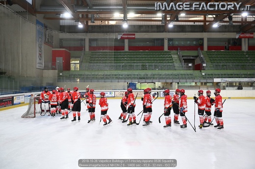 2019-10-26 Valpellice Bulldogs U17-Hockey Appiano 0536 Squadra